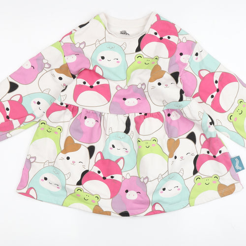 Marks and Spencer Multicoloured Girls T-Shirt Dress, Size 5-6