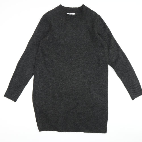 JDY Women's Black Crew Neck Pullover Jumper, S, Wool Blend