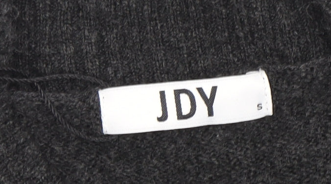 JDY Women's Black Crew Neck Pullover Jumper, S, Wool Blend