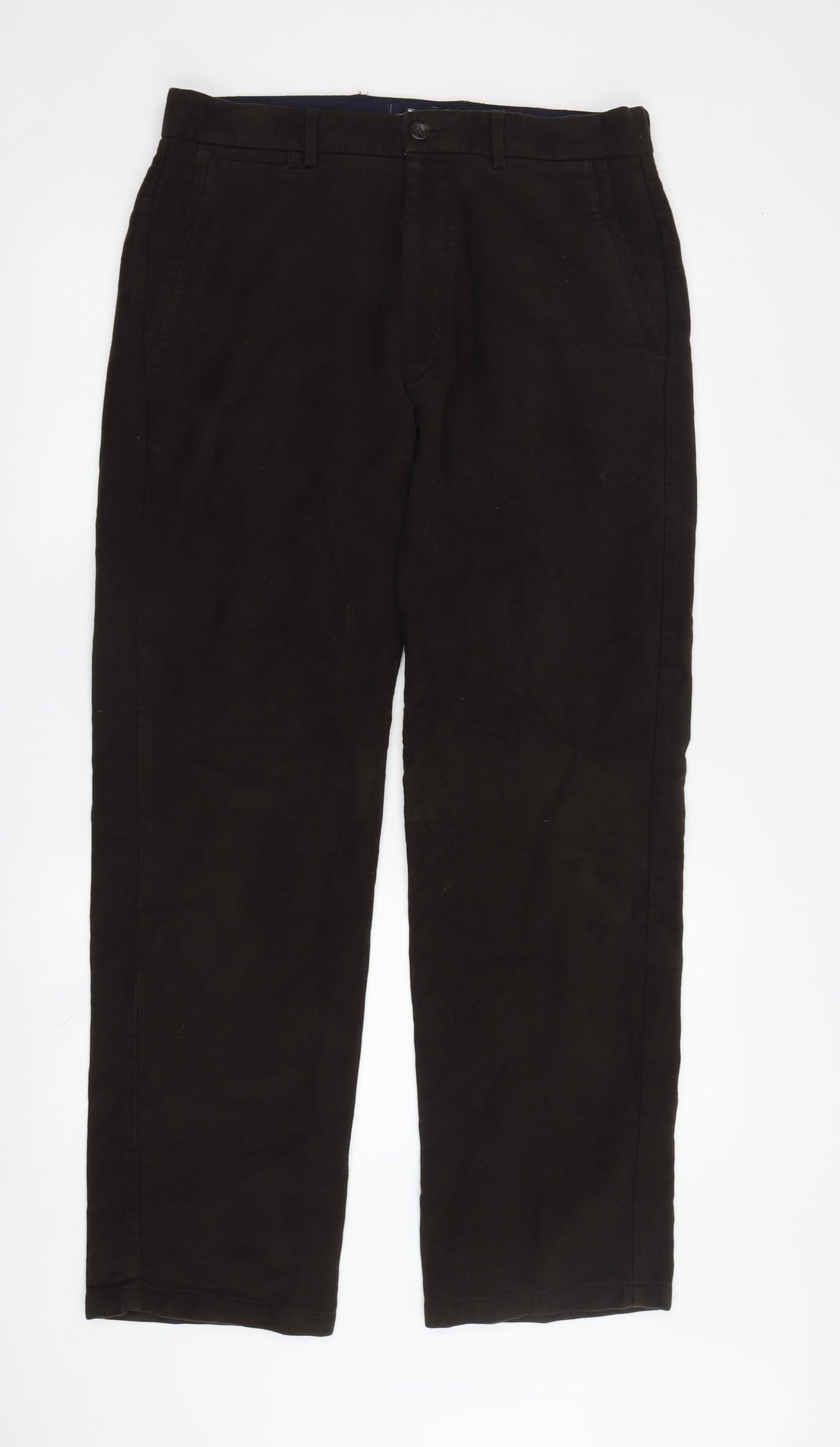Marks and Spencer Men's Brown Chino Trousers, Size 32