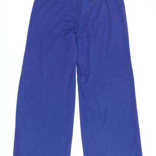Marks & Spencer Women's Blue Wide-Leg Trousers 12
