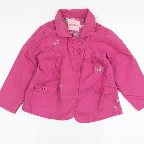 Cherokee Girls Pink Embroidered Jacket 3-4 Years