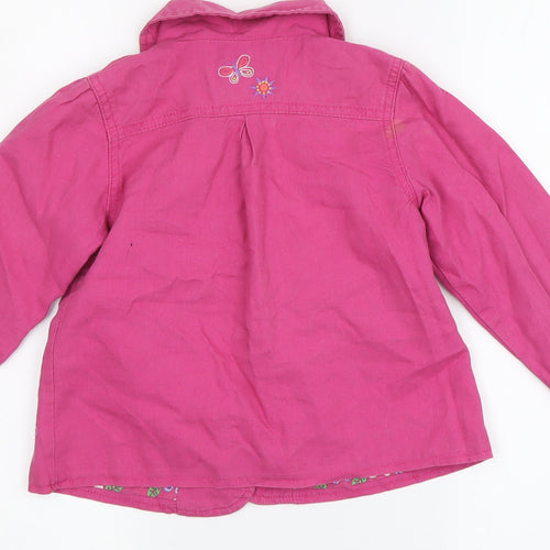 Cherokee Girls Pink Embroidered Jacket 3-4 Years