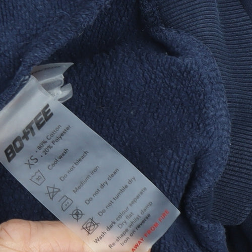 Bo+Tee Women's Blue XS Pullover Sweatshirt