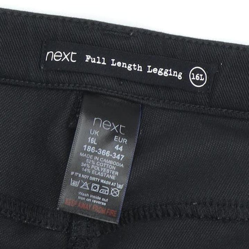 Next Women’s Black Jegging Trousers, Size 16L, Stretch