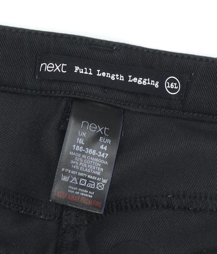 Next Women’s Black Jegging Trousers, Size 16L, Stretch