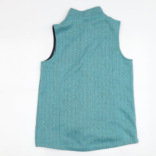 Lands' End Women's Green Wool Waistcoat, M