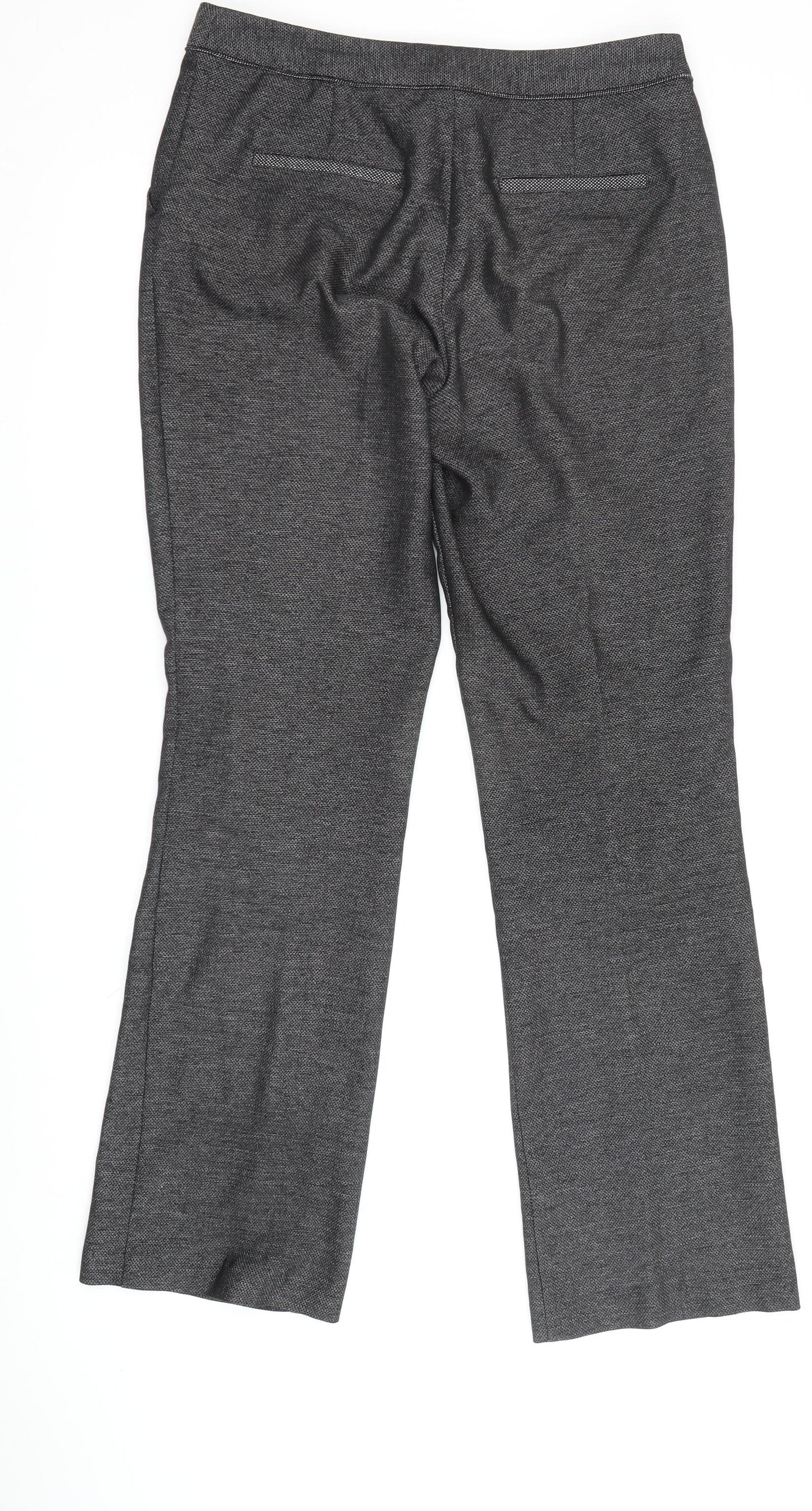 Next Women's Grey Straight Dress Pants Size 10L