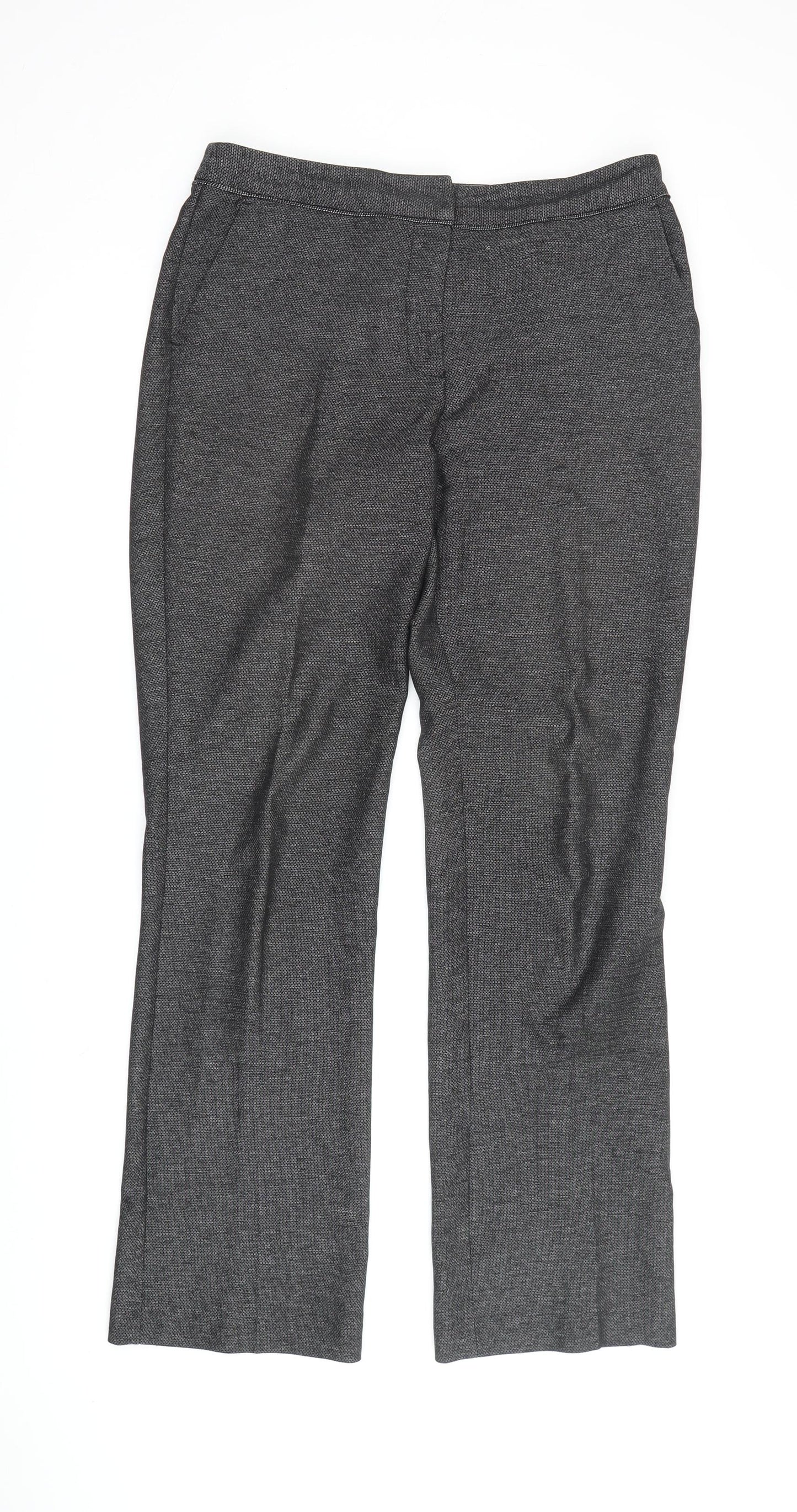 Next Women's Grey Straight Dress Pants Size 10L