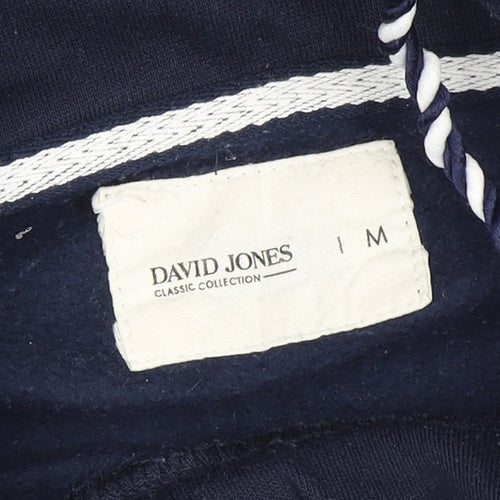 David Jones Women's Blue Pullover Hoodie M