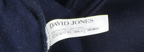David Jones Women's Blue Pullover Hoodie M