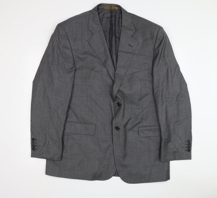 Marks and Spencer Men's Grey Blazer 44 Regular Fit