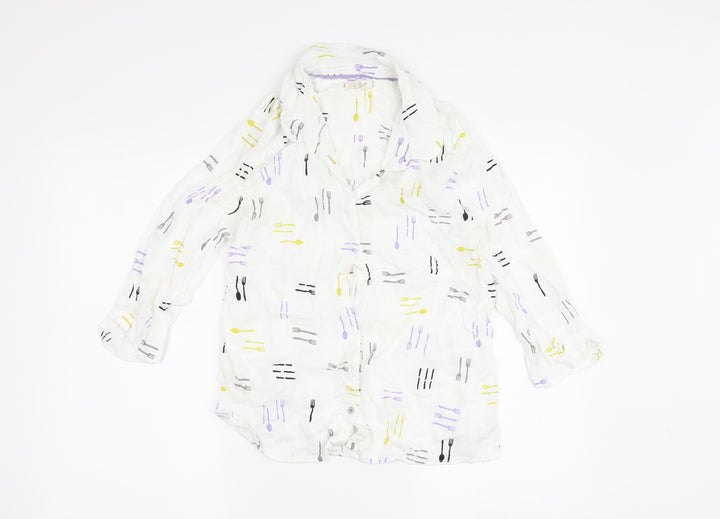 Women's White White Stuff Viscose Long Sleeve Blouse, Size 12