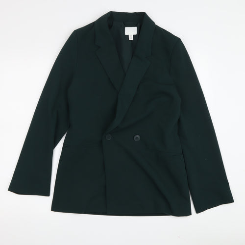 H&M Women's Green Blazer XS - Professional & Stylish