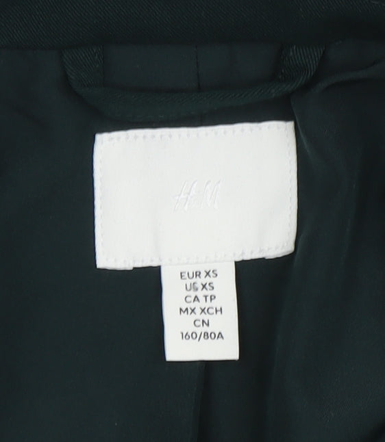 H&M Women's Green Blazer XS - Professional & Stylish