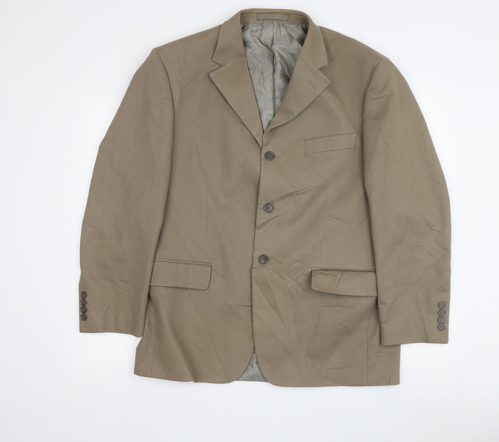 Marks & Spencer Men's Brown Blazer - Size 40S, Classic Fit, Autumn Ready