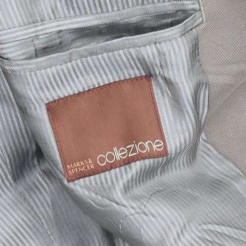 Marks & Spencer Men's Brown Blazer - Size 40S, Classic Fit, Autumn Ready