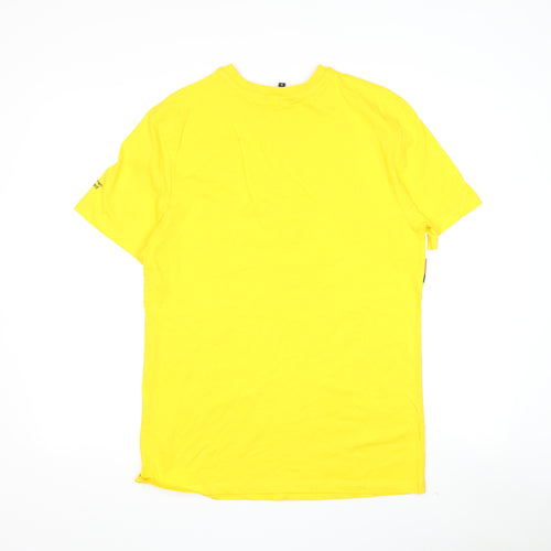 George Unisex Yellow T-Shirt, Size S, Fun Design