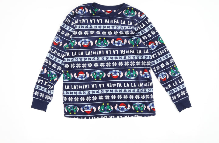 Disney Boys Stitch Long Sleeve Pyjama Top 9-10 Years