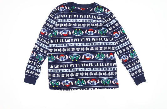 Disney Boys Stitch Long Sleeve Pyjama Top 9-10 Years