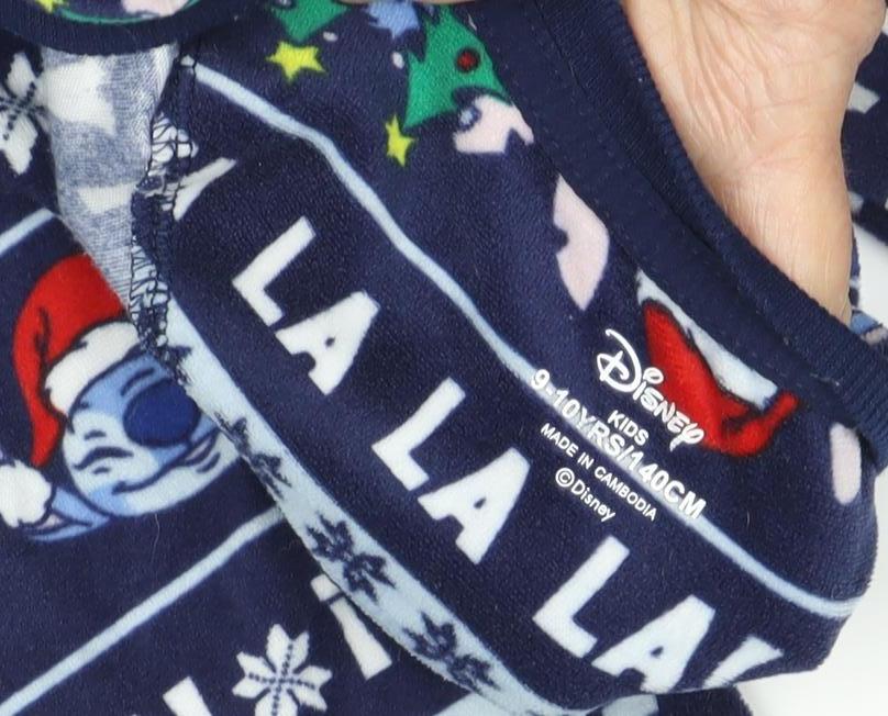 Disney Boys Stitch Long Sleeve Pyjama Top 9-10 Years