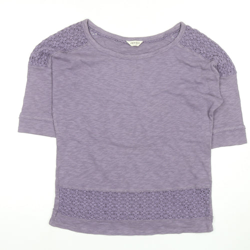 Marks and Spencer Purple Women’s Crochet T-Shirt Size 8