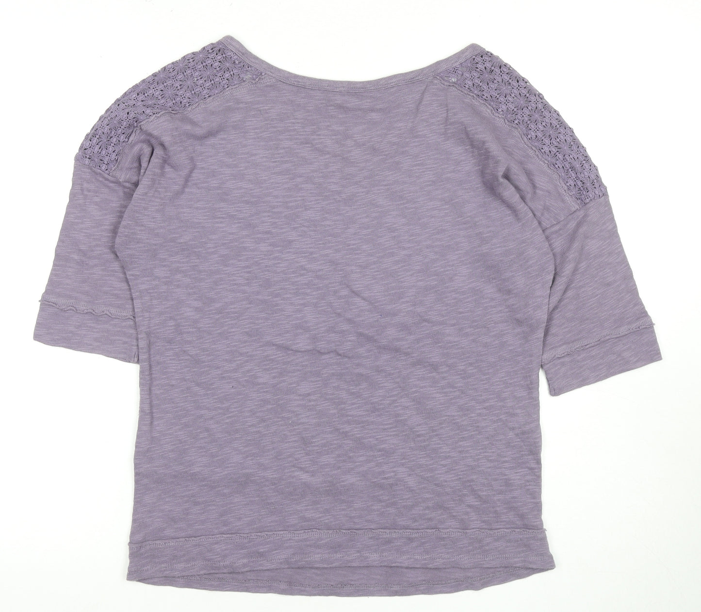 Marks and Spencer Purple Women’s Crochet T-Shirt Size 8