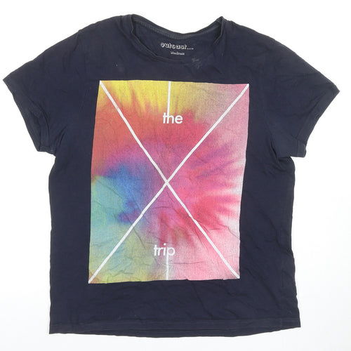 Outcast Men's Graphic Multicoloured Medium T-Shirt