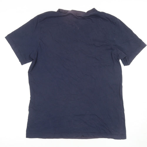 Nike Men's Blue Medium Logo T-Shirt