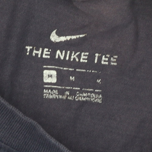 Nike Men's Blue Medium Logo T-Shirt