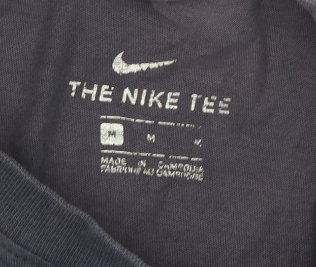 Nike Men's Blue Medium Logo T-Shirt