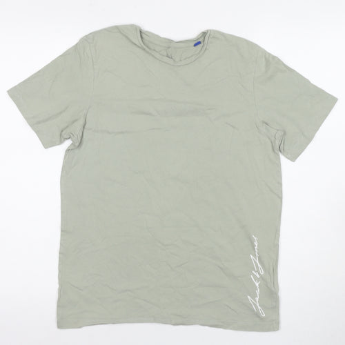 Jack & Jones Boys Green Cotton Basic T-Shirt 16Y