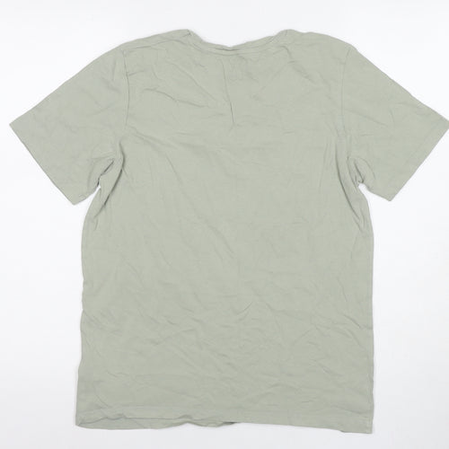 Jack & Jones Boys Green Cotton Basic T-Shirt 16Y