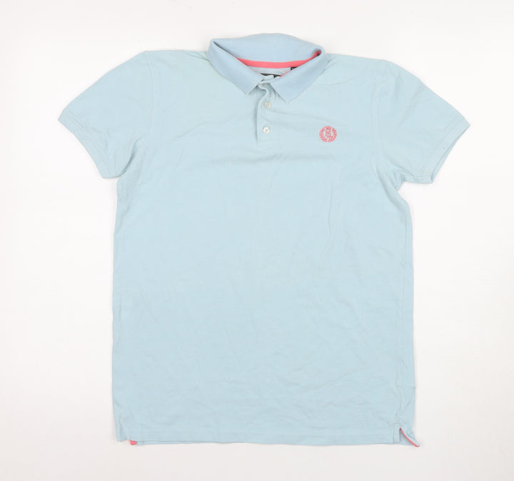 Henri Lloyd Boys Blue Polo Shirt 14-15 Years Casual Logo