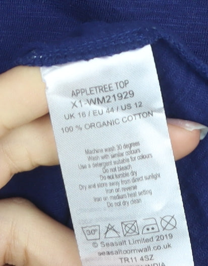 Seasalt Cornwall Women's Blue T-Shirt Size 16