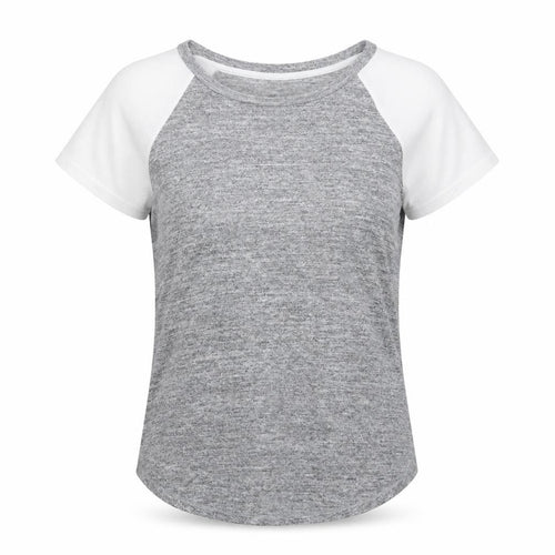 Gap Women's Grey Jersey T-Shirt, Size S, Casual Crew Neck