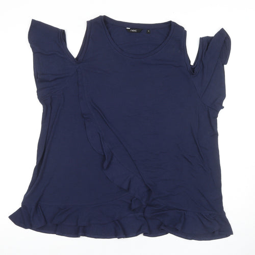Next Women's Blue Blouse, Size 20, Ruffle Accent