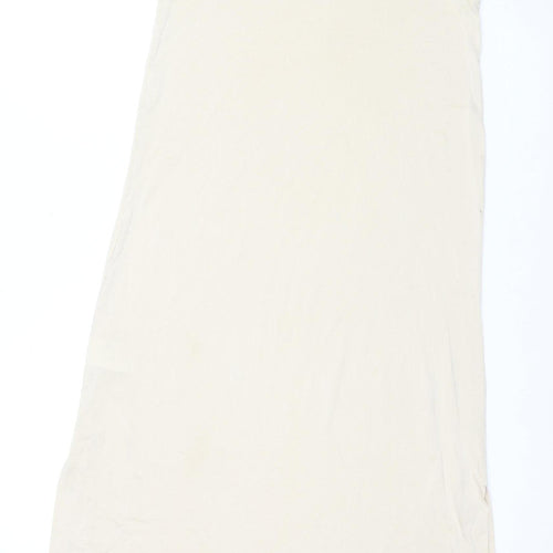 Weekday Women's Beige XS Tank Dress, Long, Sleeveless