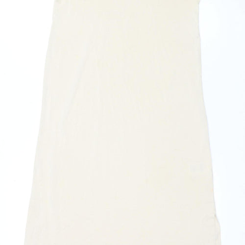 Weekday Women's Beige XS Tank Dress, Long, Sleeveless