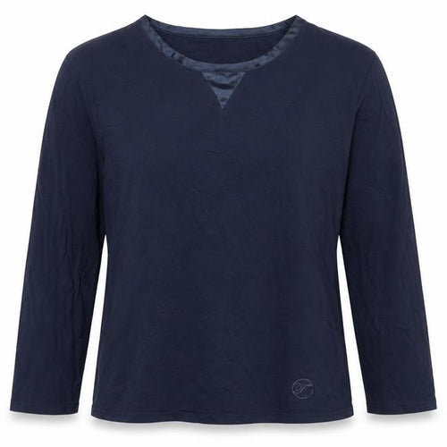 Temperley London Women’s Blue Cotton Crew Neck Top - Large