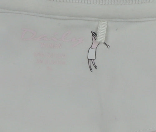 Daily Women's Pink Striped Polo Shirt Size 8, Casual Style