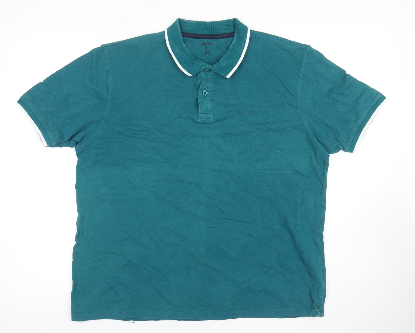 James Pringle Men's Green Polo, L, Classic Cotton
