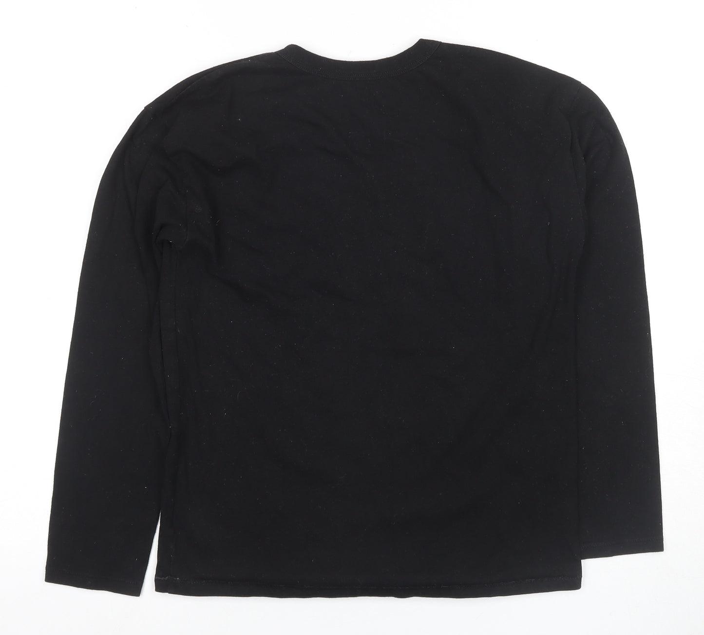 GAP Boys Black Long Sleeve Graphic T-Shirt Size L