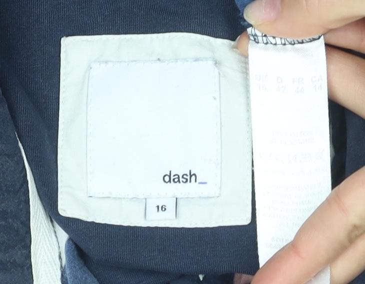 Dash Women's Multicoloured Stripe Polo Shirt Size 16