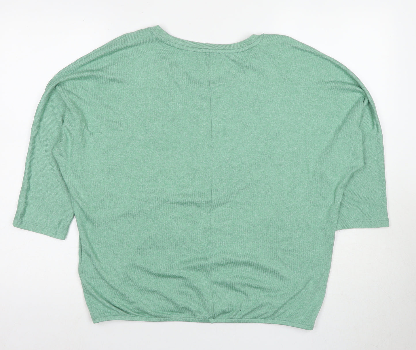 Tom Tailor Women's Green V-Neck Jersey T-Shirt M