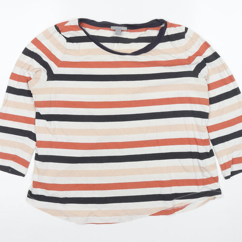COS Women's Multicoloured Striped T-Shirt, Size 12