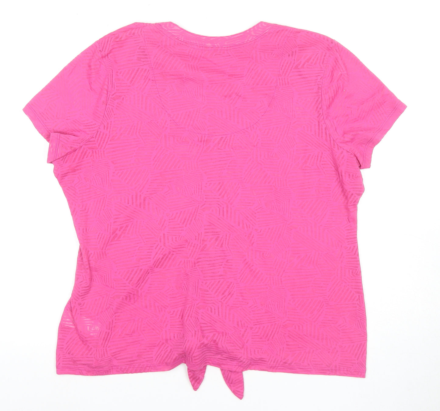 Marks and Spencer Women's Pink Button-Up Shirt Size 16