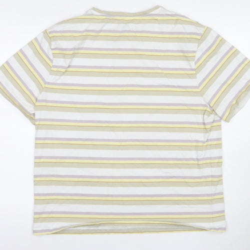 Wax London Men's Multicoloured XL Striped T-Shirt