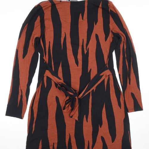 Principles Women's Multicoloured Animal Print Shift Dress Size 14
