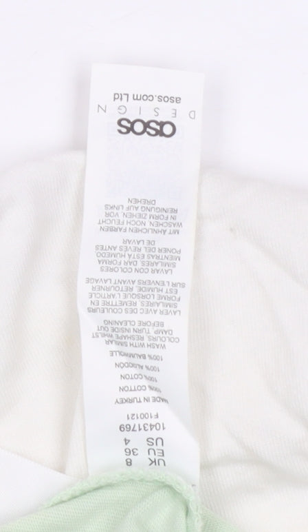 ASOS Design Women's Green Polo Shirt Size 8